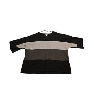 Spense Medium Knit Short Sleeve Striped Shirt